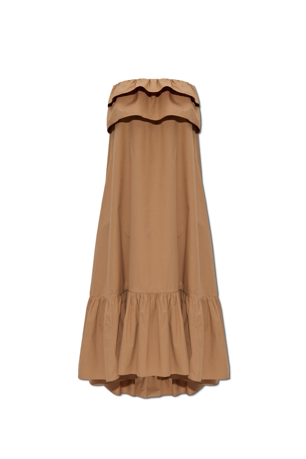 gold dress long sleeve Wedding Gown High Neck 66991 Beaded Lace – Viniodress FARM RIO Arabesque belted Coffee Style:set1